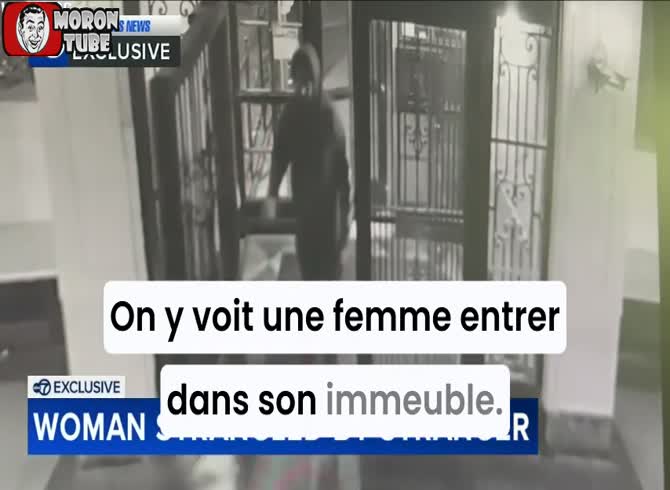 Video :Scary video a man follows a woman to her Brooklyn apartment and strangles her